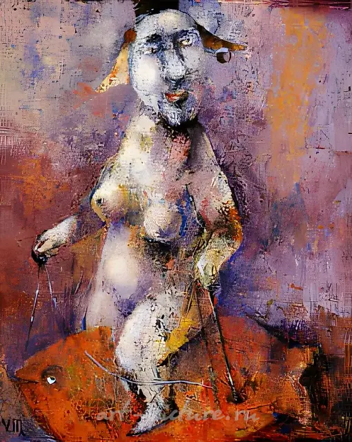 Зарождение интриги, 1995, холст, масло, 70х50