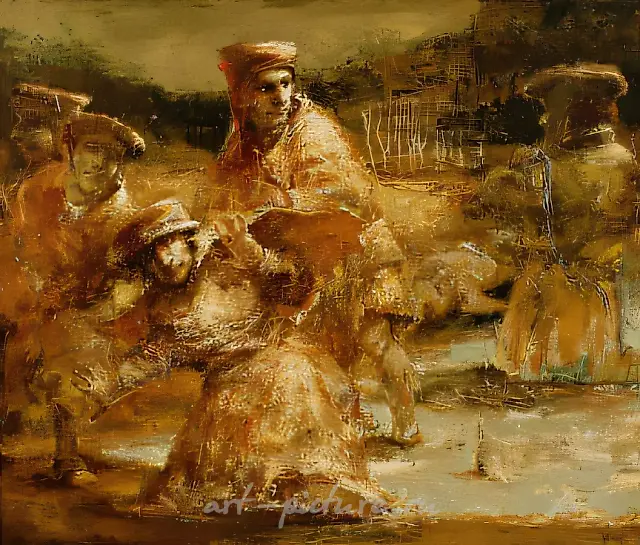 Quagmire, 1996, oil on canvas, 90x105