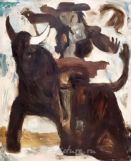 Devoted to Goya (Torrero), 1982, oil on canvas, 116x97