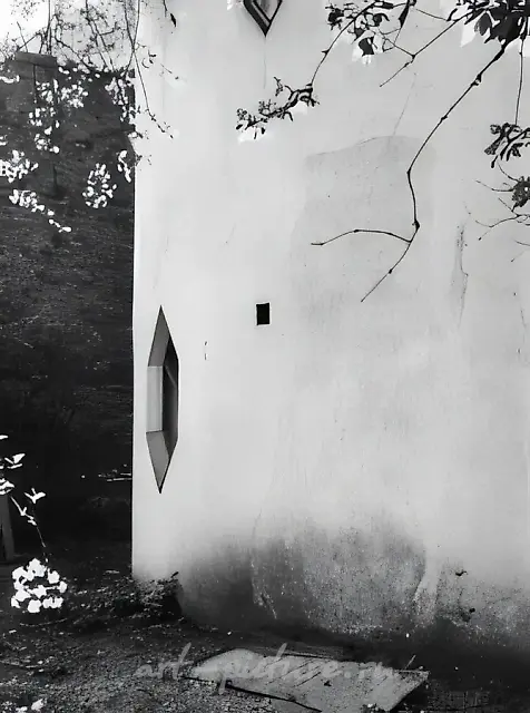 The house of architector K.Melnikov. Fragment, 0, Architectural photography,