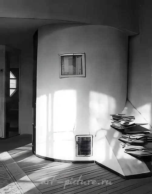 The house of architector K.Melnikov. Fragment, 0, Architectural photography,