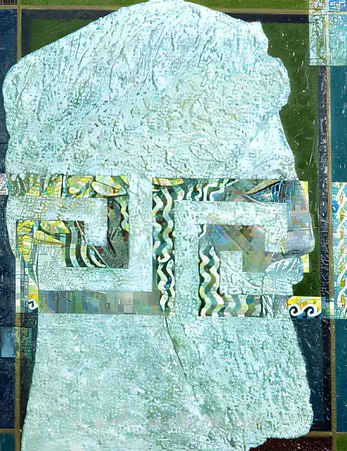 帕加马肖像，1996年，画布，混合媒介，100x80