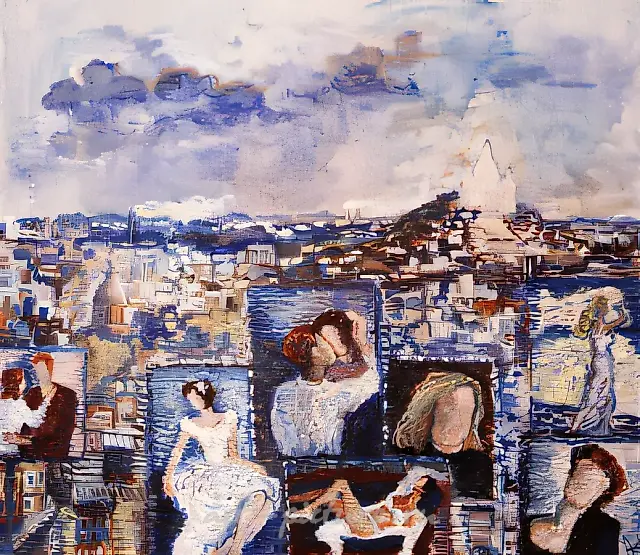 "Autre Monde", 1996, oil on canvas, 80x90
