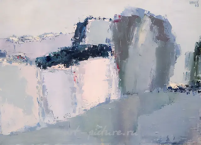 Landscape, 1963, canvas, oil, 66x93. Author`s property