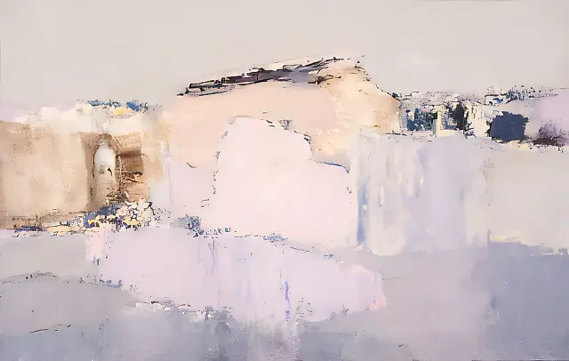 Landscape, 1964, canvas, oil, 55x84.5. N. Alyoshina`s collection