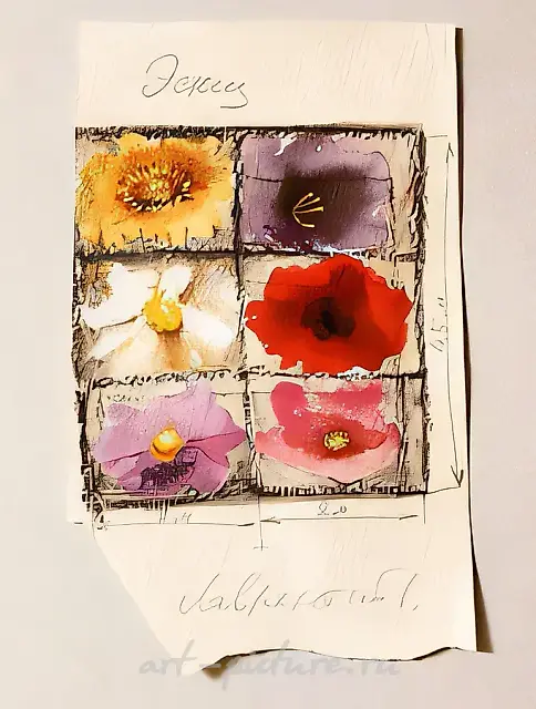 多联画，1996年，布面油画，150×200（每一部分）