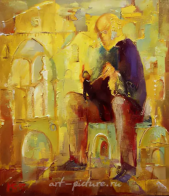 Puppeteer, 1992, oil on canvas, 135x115