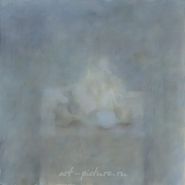 Четыре раковины и шар, 1984, холст, масло, 50х51