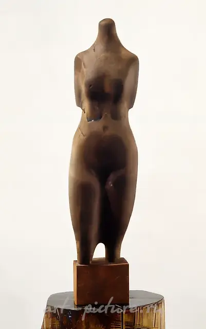 Torso, 1995, wood, tinting, 48x12.5x8