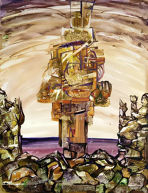 Ожидание, 1995, бумага, акварель, 45х60