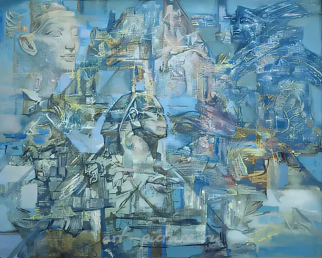 埃及的秘密，1992年，布面油画，90 x 105