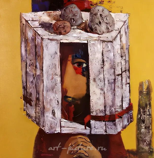 Space, 1996, oil on canvas, 70x70