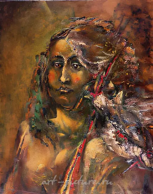 Beloved Woman, 1993, canvas, oil, 100x80