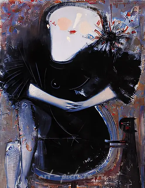 阿夏，1994年，布面油画，116x89厘米