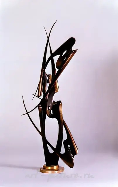 Стрижи, 1990, латунь, олово, h 72