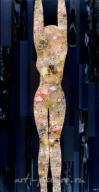 The ray of ligth., 1994, acrylic, cardboard, varnish, 110x55, $2.200, Author`s property