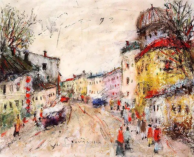 Sretenka, 1992, paper, mixed technique, 40x60