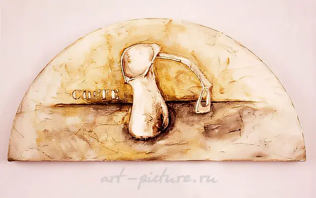 Café Latte, 1996, canvas, acrylic, oil, 40x80