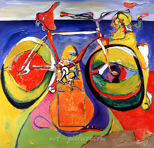 孤独的水手，1973年，硬纸板，油画，140×140
