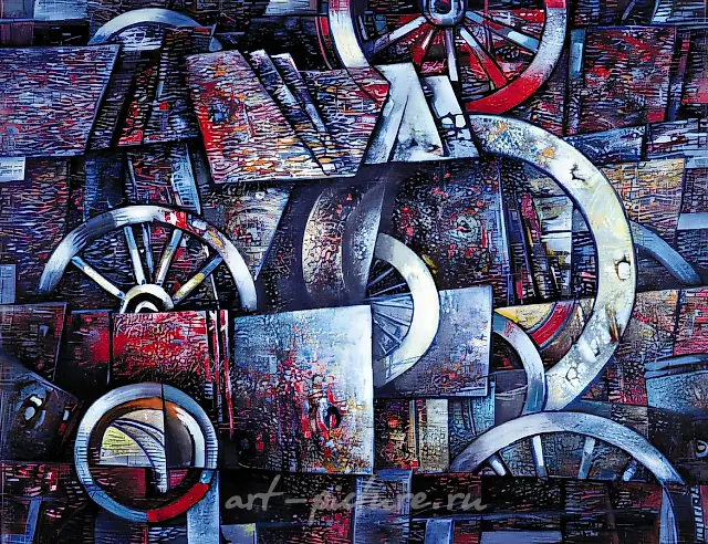 Movement, 1993, canvas, oil, 78x99