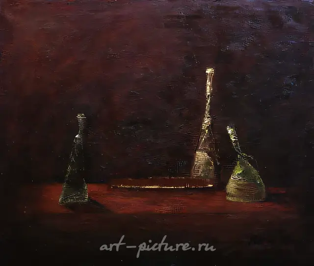 Artaxerxes, Haman and Esther (after Rembrandt), 1992, canvas, oil, 100x120. Author`s property