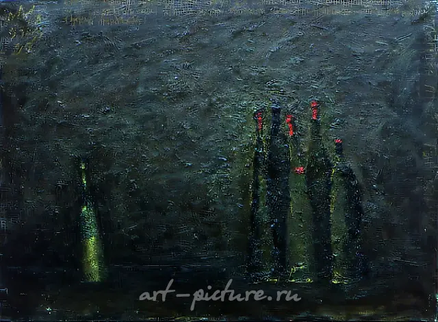 Outsider, 1995, canvas, oil, 80x100. Author`s property