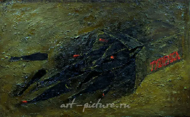 Accident, 1995, canvas, oil, 80x130. Author`s property