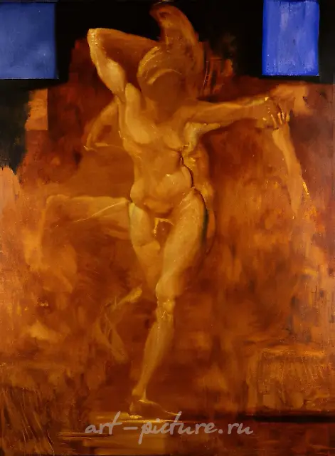 莎乐美的最后之舞，1993年，布面油画，140x95，作者自藏