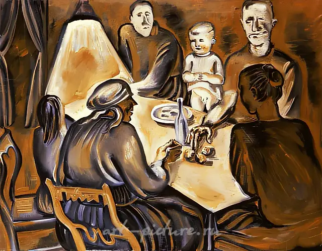 The Family, 1988, canvas, oil, 120x150 The State Tretyakov Gallery