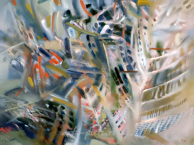 Etude No.9, 1992, oil on canvas, 68,5x94,5 Author’s property