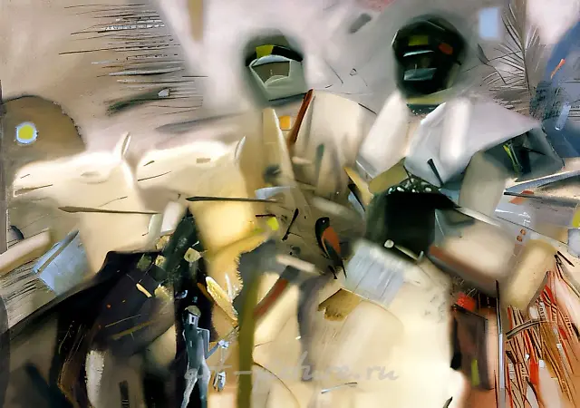 Mirage, 1990, paper, water-color, 56x76 Author`s property