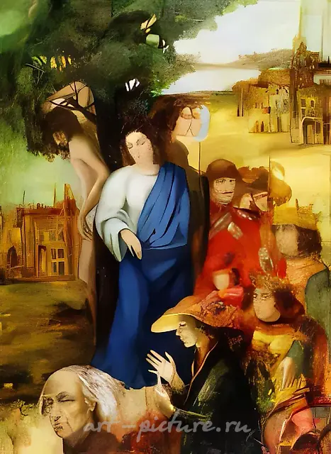 Temptation I, 1995, canvas, oil