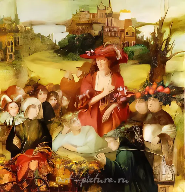 Temptation II, 1995, canvas, oil, 140x140