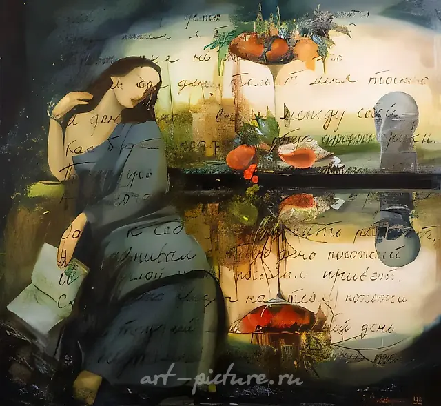 Last Sonnet, 1996, canvas, oil, 98x105