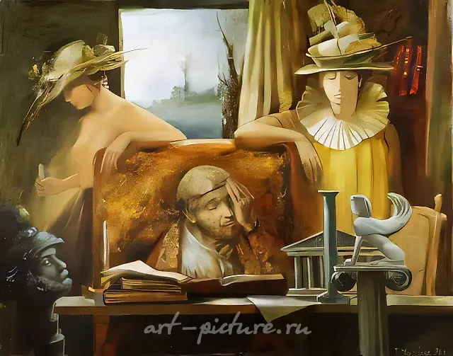 Novel, 1996, canvas, oil, 80x100