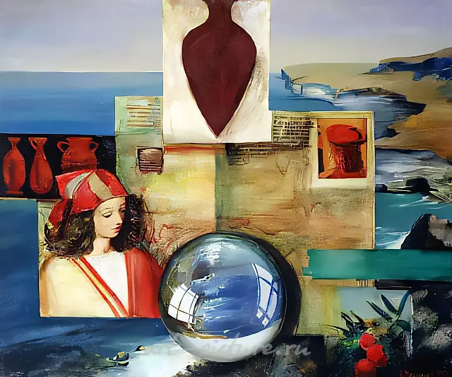 Archaeology, 1997, canvas, oil, 80x100. Author`s property