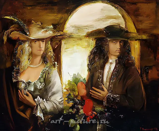 Absence of Intrigue, 1994, canvas, oil, 80x100. Author`s property
