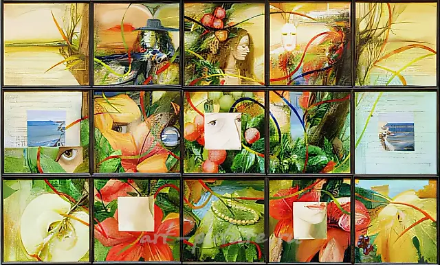 Eve`s Feast, 1997, canvas, oil, 150x250. Author`s property