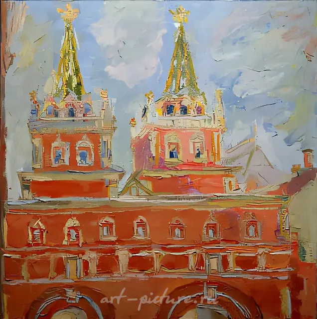 The Iversk gate, 1996, oil on canvas, 100 x 100 Author's property