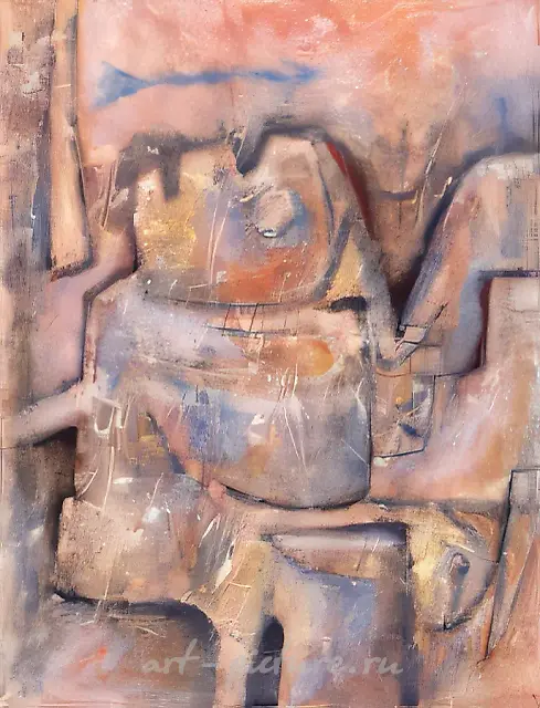 The cosmogony - I, 1996, oil on canvas, 80 x 60
