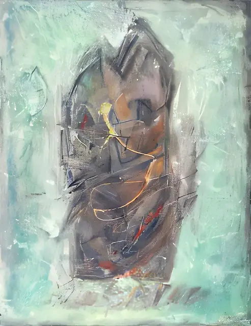 The cosmogony - III, 1996, oil on canvas, 80 x 80