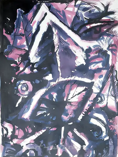 The Sumbols, 1995, indian ink, paper, 42 x 31 N.Procai