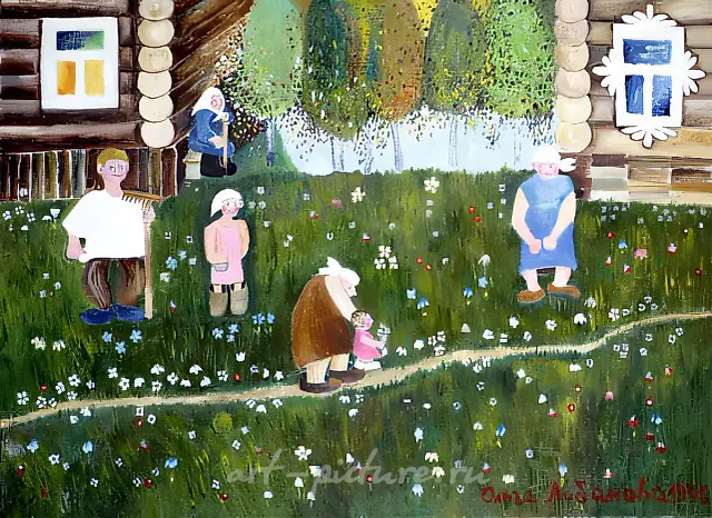 The summer day, 1996, oil on canvas, 50х70