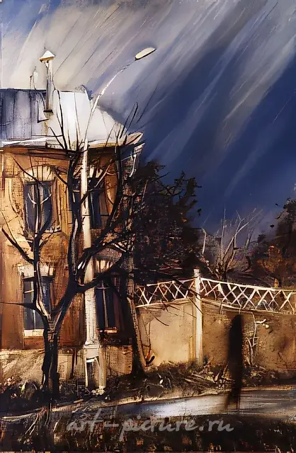 我梦见了秋天，1984年，硬纸板，油画，78 x 53，作者自藏。不出售。