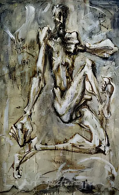 唐·K., 1992年，布面，丙烯，油画，110 x 70，作者收藏