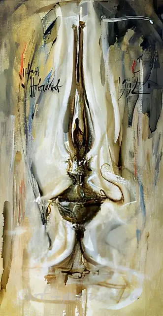 灯，1992年，布面，丙烯，油画，110 x 60，作者收藏