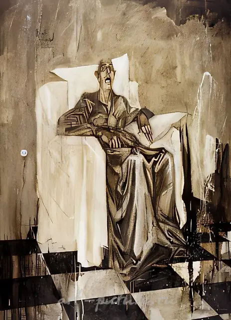 达利，1994年，布面，丙烯，油画，196 x 146 厘米，作者自藏