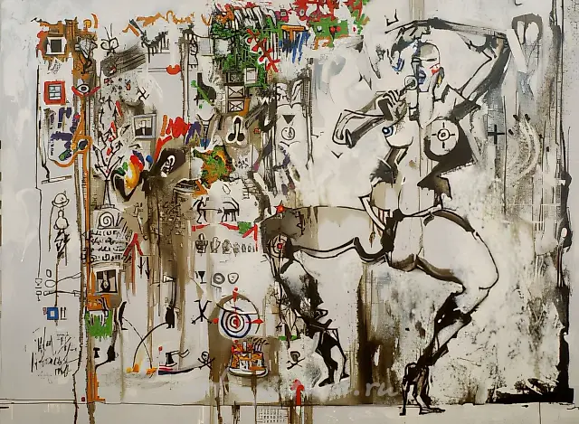 歌手（MV），布面，丙烯，油画，150×170