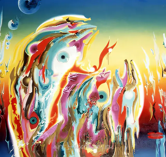 The Limitation of Passion, 1990, canvas, oil, 190x200 Author's property