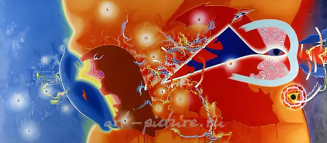 The Triunity of Freud, 1989, canvas, oil, 90x200 Author's property